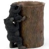 Avanti Black Bear Lodge Wastebasket