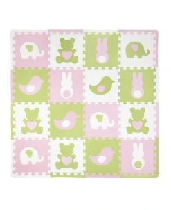 Tadpoles 16 Piece Foam Play Mat Set, Teddy And Friends