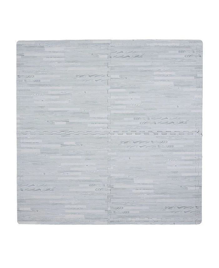 Tadpoles Xl 4 Pieces Foam Play Mat Set, Wood Textures 1 Tadpoles Xl 4 Pieces Foam Play Mat Set, Wood Textures