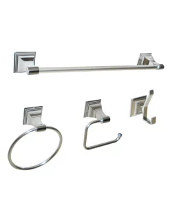 Arista Bath Products Leonard 4-Pc. Set Chrome Finish