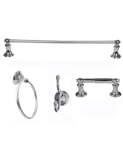 Arista Bath Products Highlander 4-Pc. Set Satin Nickel Finish