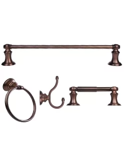 Arista Bath Products Highlander 4-Pc. Set Oil-Rubbed Bronze Finish
