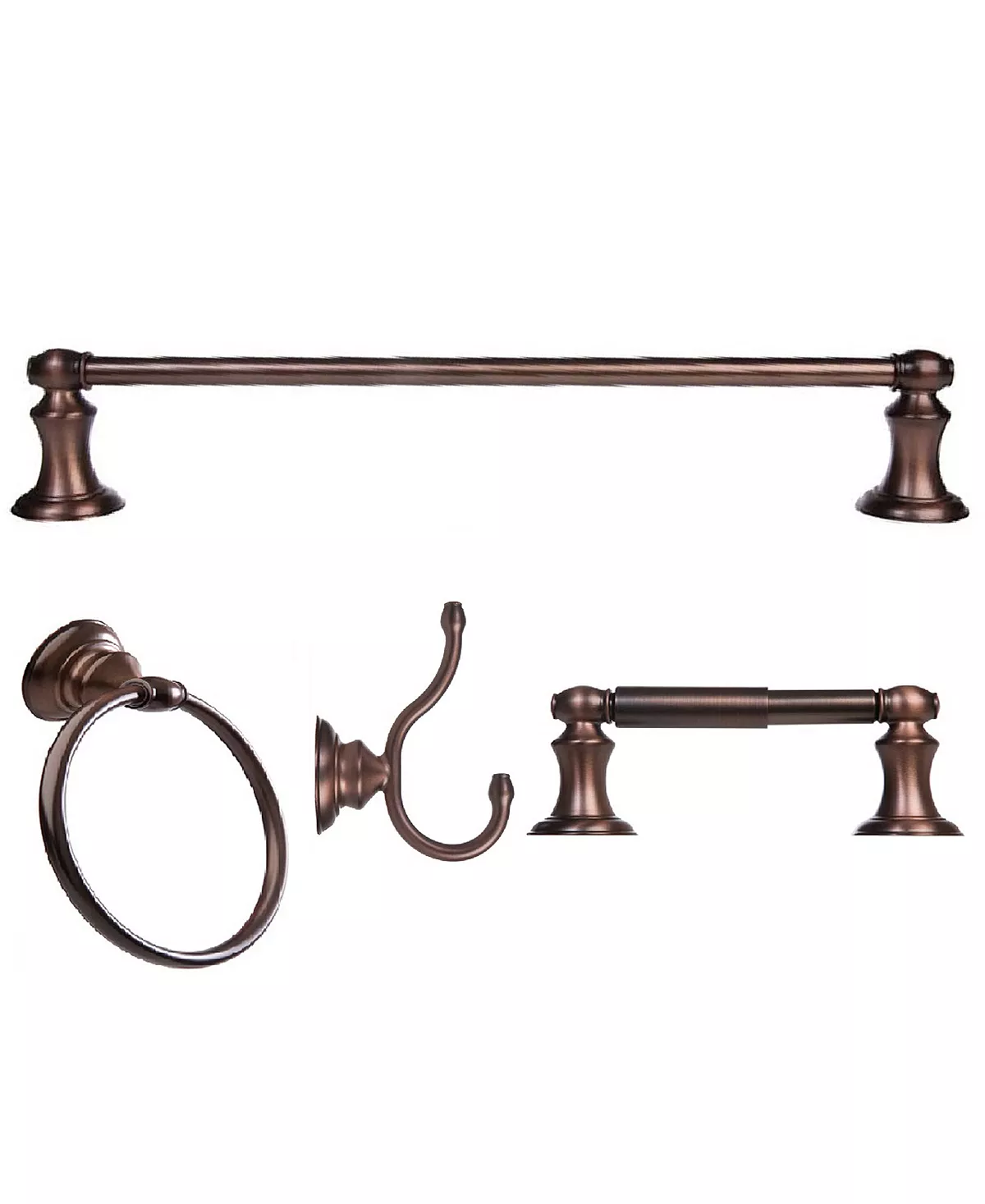 Arista Bath Products Highlander 4-Pc. Set Oil-Rubbed Bronze Finish 1 Arista Bath Products Highlander 4-Pc. Set Oil-Rubbed Bronze Finish