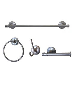 Arista Bath Products Edgerton 4-Pc. Set Satin Nickel Finish