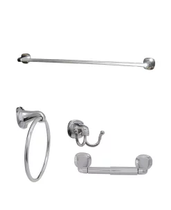 Arista Bath Products Elding 4-Pc. Set Chrome Finish
