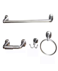 Arista Bath Products Elding 4-Pc. Set Satin Nickel Finish