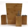 Redmon Since 1883 Bamboo 4 Piece Bathroom Accessory Set