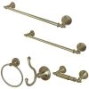 Kingston Brass Naples 18-Inch And 24-Inch Towel Bar Bathroom Accessory Set