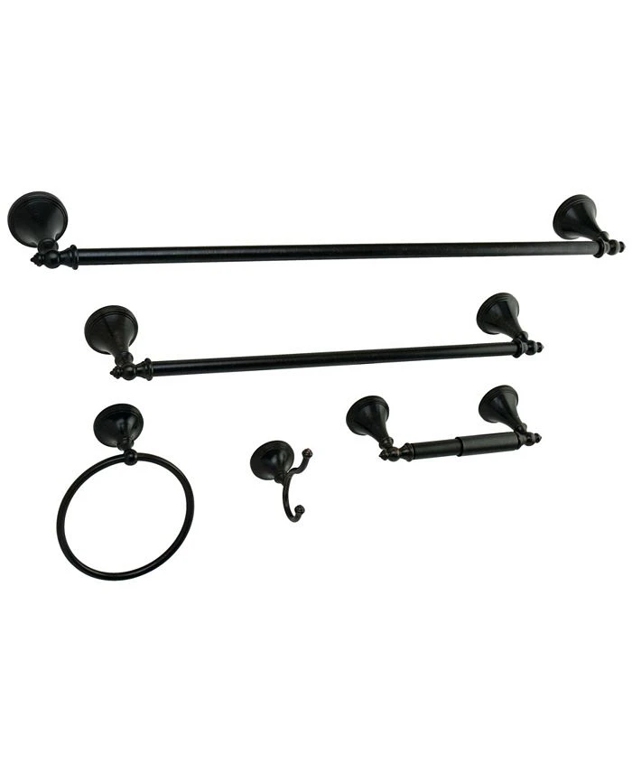 Kingston Brass Naples 18-Inch And 24-Inch Towel Bar Bathroom Accessory Set 4 Kingston Brass Naples 18-Inch And 24-Inch Towel Bar Bathroom Accessory Set - Image 4
