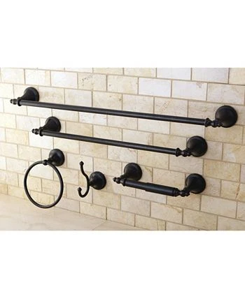 Kingston Brass Naples 18-Inch And 24-Inch Towel Bar Bathroom Accessory Set 5 Kingston Brass Naples 18-Inch And 24-Inch Towel Bar Bathroom Accessory Set - Image 5