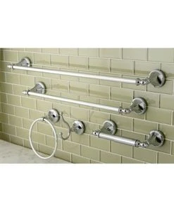 Kingston Brass Naples 18-Inch And 24-Inch Towel Bar Bathroom Accessory Set In Polished Chrome 8 Kingston Brass Naples 18-Inch And 24-Inch Towel Bar Bathroom Accessory Set In Polished Chrome -Hotel Collection Shop 14770441 fpx