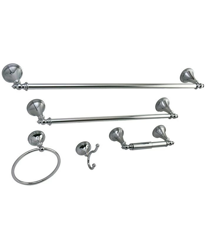 Kingston Brass Naples 18-Inch And 24-Inch Towel Bar Bathroom Accessory Set In Polished Chrome 1 Kingston Brass Naples 18-Inch And 24-Inch Towel Bar Bathroom Accessory Set In Polished Chrome
