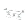 Kingston Brass Celebrity 18-Inch And 24-Inch Towel Bar Bathroom Accessory Combo In Polished Chrome