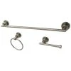 Kingston Brass Concord Modern 3-Pc. Bathroom Accessories Set In Brushed Nickel