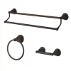 Kingston Brass Heritage 3-Pc. Dual Towel Bar Accessory Set In Oil Rubbed Bronze