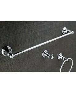 Kingston Brass American Classic 4-Pc. Bathroom Accessory Set In Polished Chrome -Hotel Collection Shop 14770530 fpx