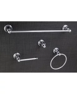 Kingston Brass American Classic 4-Pc. Bathroom Accessory Set In Polished Chrome -Hotel Collection Shop 14770534 fpx