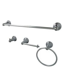 Kingston Brass American Classic 4-Pc. Bathroom Accessory Set In Polished Chrome