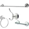 Kingston Brass Victorian Traditional 4-Pc. Bathroom Accessory Set In Polished Chrome
