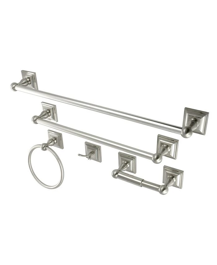 Kingston Brass Serano 5-Pc. Bathroom Accessory Set 1 Kingston Brass Serano 5-Pc. Bathroom Accessory Set
