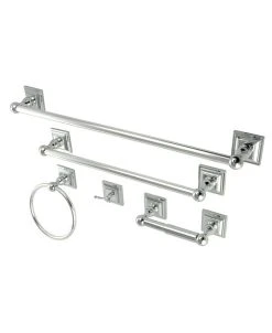 Kingston Brass Serano 5-Pc. Bathroom Accessory Set In Polished Chrome