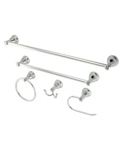 Kingston Brass Mesa Verde 5-Pc. Bathroom Accessory Set In Polished Chrome