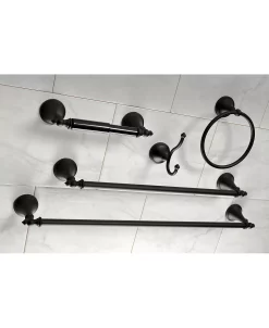 Kingston Brass Naples 18-Inch And 24-Inch Towel Bar Bathroom Accessory Set In Black -Hotel Collection Shop 14770580 fpx