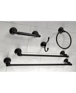 Kingston Brass Provence 5-Pc. Bathroom Accessory Set In Black -Hotel Collection Shop 14770586 fpx