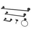 Kingston Brass Provence 5-Pc. Bathroom Accessory Set In Black