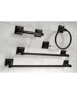 Kingston Brass Serano 5-Pc. Bathroom Accessory Set In Black -Hotel Collection Shop 14770592 fpx