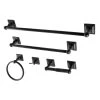 Kingston Brass Serano 5-Pc. Bathroom Accessory Set In Black