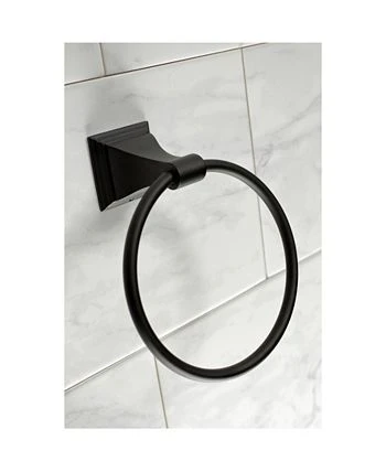 Kingston Brass Monarch 18-Inch And 24-Inch Towel Bar Bathroom Accessory Set In Black 3 Kingston Brass Monarch 18-Inch And 24-Inch Towel Bar Bathroom Accessory Set In Black - Image 3
