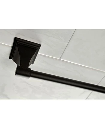 Kingston Brass Monarch 18-Inch And 24-Inch Towel Bar Bathroom Accessory Set In Black 5 Kingston Brass Monarch 18-Inch And 24-Inch Towel Bar Bathroom Accessory Set In Black - Image 5