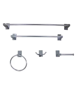 Kingston Brass Continental 5-Pc. Bathroom Accessory Set In Polished Chrome