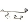 Kingston Brass Victorian 3-Pc. Towel Bar Bathroom Hardware Set In Brushed Nickel