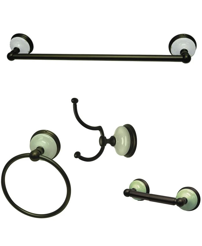 Kingston Brass Victorian Traditional 4-Pc. Bathroom Accessory Set 1 Kingston Brass Victorian Traditional 4-Pc. Bathroom Accessory Set