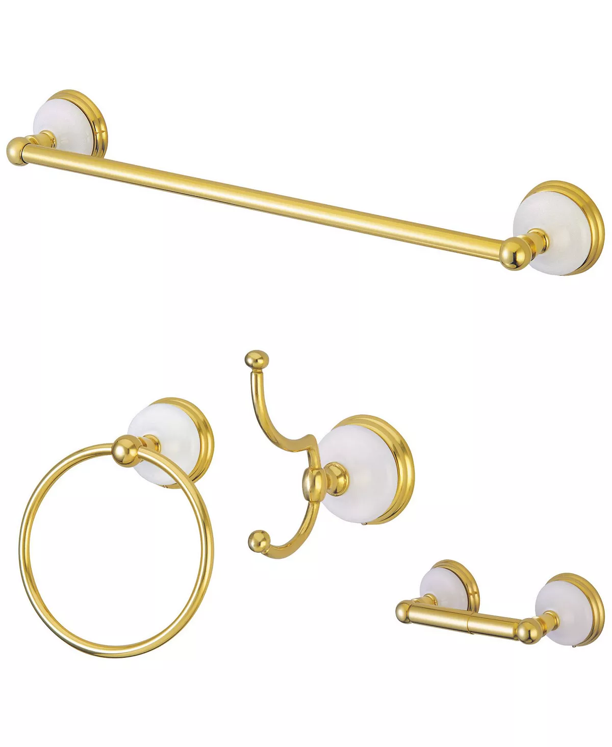 Kingston Brass Victorian Traditional 4-Pc. Bathroom Accessory Set 2 Kingston Brass Victorian Traditional 4-Pc. Bathroom Accessory Set - Image 2