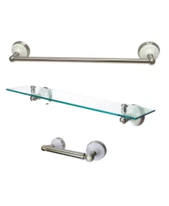 Kingston Brass Traditional Victorian 3-Pc. Bathroom Accessory Set In Brushed Nickel