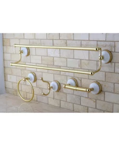 Kingston Brass Victorian 4-Pc. Dual Towel Bar Bathroom Hardware Set -Hotel Collection Shop 14770649 fpx