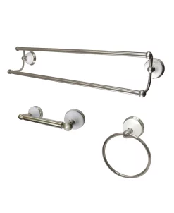 Kingston Brass 3-Pc. Bathroom Accessory Set In Brushed Nickel
