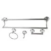 Kingston Brass Victorian 4-Pc. Dual Towel Bar Bathroom Hardware Set In Brushed Nickel