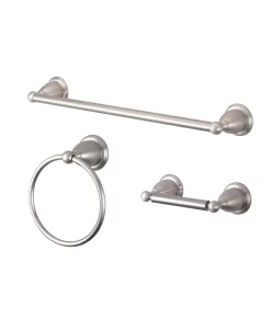Kingston Brass Heritage 3-Pc. Bathroom Accessory Set In Brushed Nickel