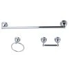 Kingston Brass Restoration 3-Pc. Towel Bar Bathroom Hardware Set In Polished Chrome