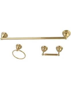 Kingston Brass Restoration 3-Pc. Towel Bar Bathroom Hardware Set -Hotel Collection Shop 14770758 fpx