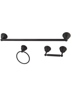 Kingston Brass Restoration 3-Pc. Bathroom Accessory Combo In Oil Rubbed Bronze