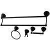 Kingston Brass Restoration 4-Pc. Dual Towel Bar Bathroom Hardware Set