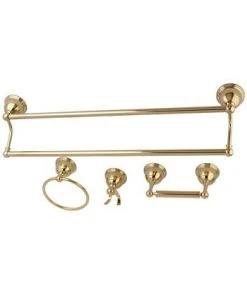 Kingston Brass Restoration 4-Pc. Dual Towel Bar Bathroom Hardware Set -Hotel Collection Shop 14770770 fpx
