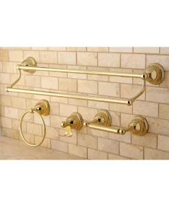 Kingston Brass Restoration 4-Pc. Dual Towel Bar Bathroom Hardware Set -Hotel Collection Shop 14770771 fpx