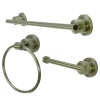 Kingston Brass Concord-Modern 3-Pc. Bathroom Accessories Set In Brushed Nickel