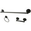 Kingston Brass Concord 3-Pc. Bathroom Accessories Combo In Oil Rubbed Bronze